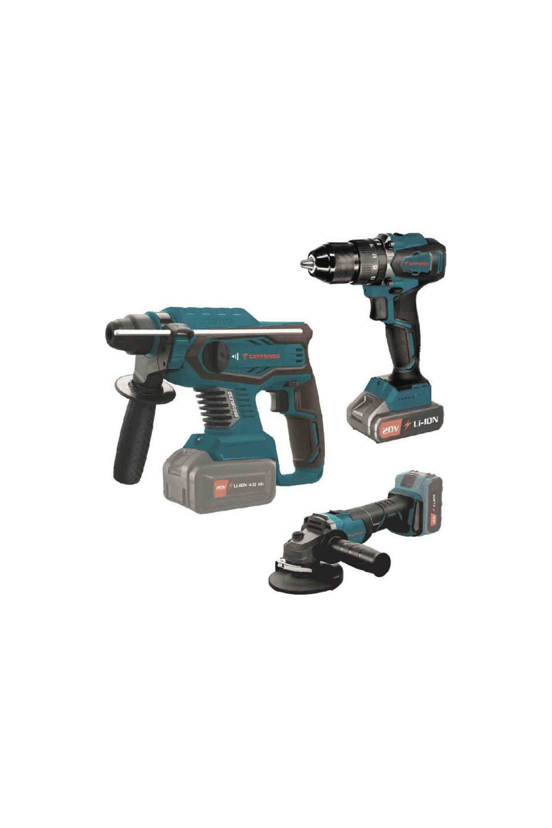 CATPOWER KÖMÜRSÜZ AKÜLÜ 3 LÜ SET (MATKAP, KIRICI, TAŞLAMA)