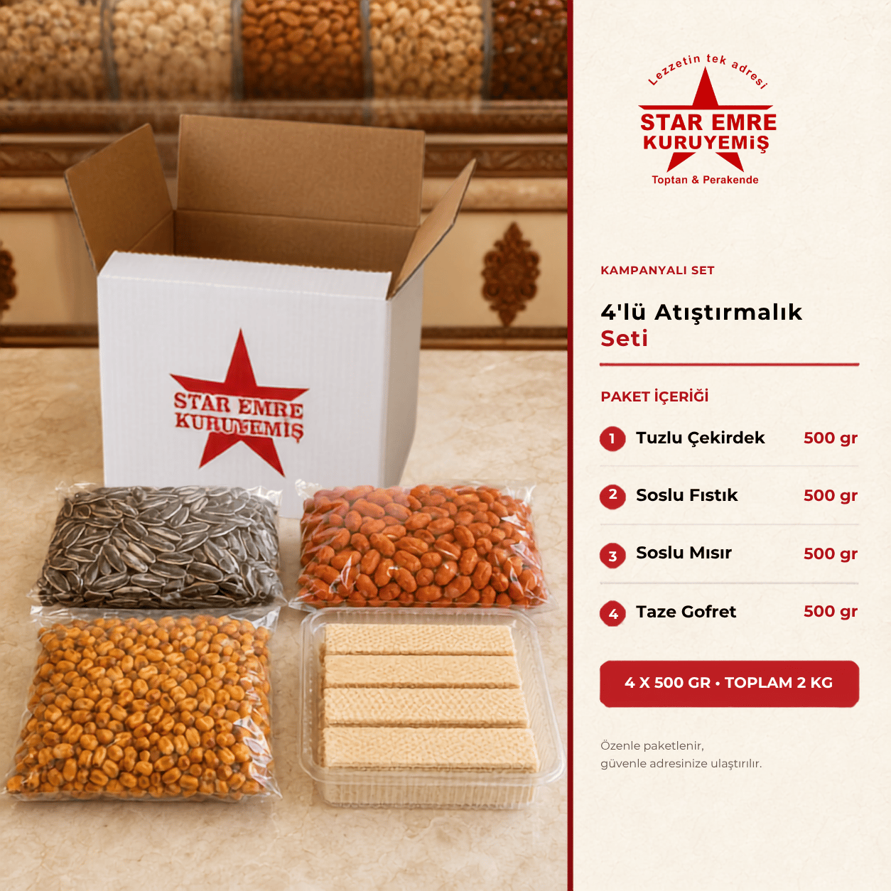 4'lü Atıştırmalık Seti
