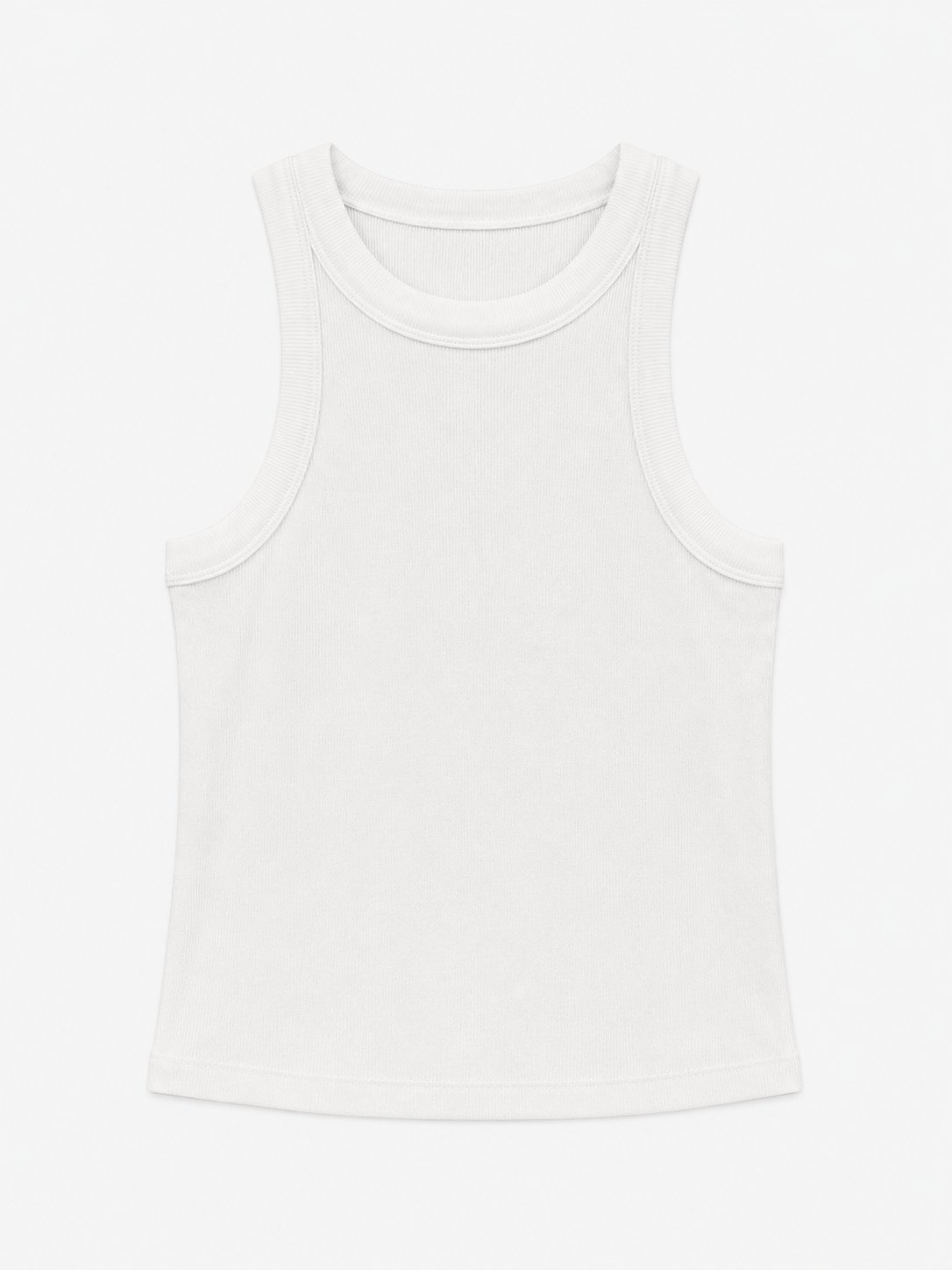 Fitilli Crop Atlet - Beyaz