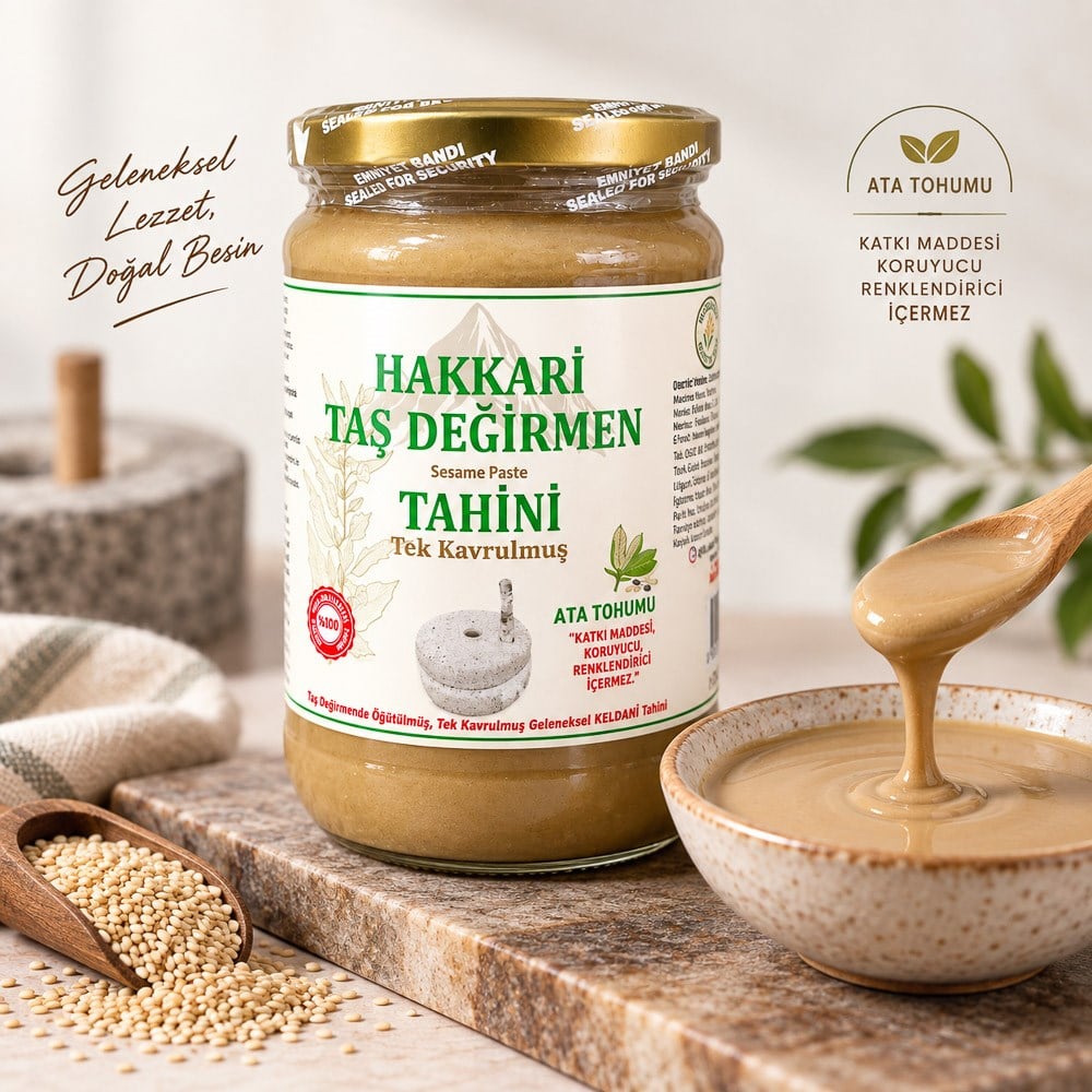 Binyörem Hakkari Taş Değirmen Tahini 600 g