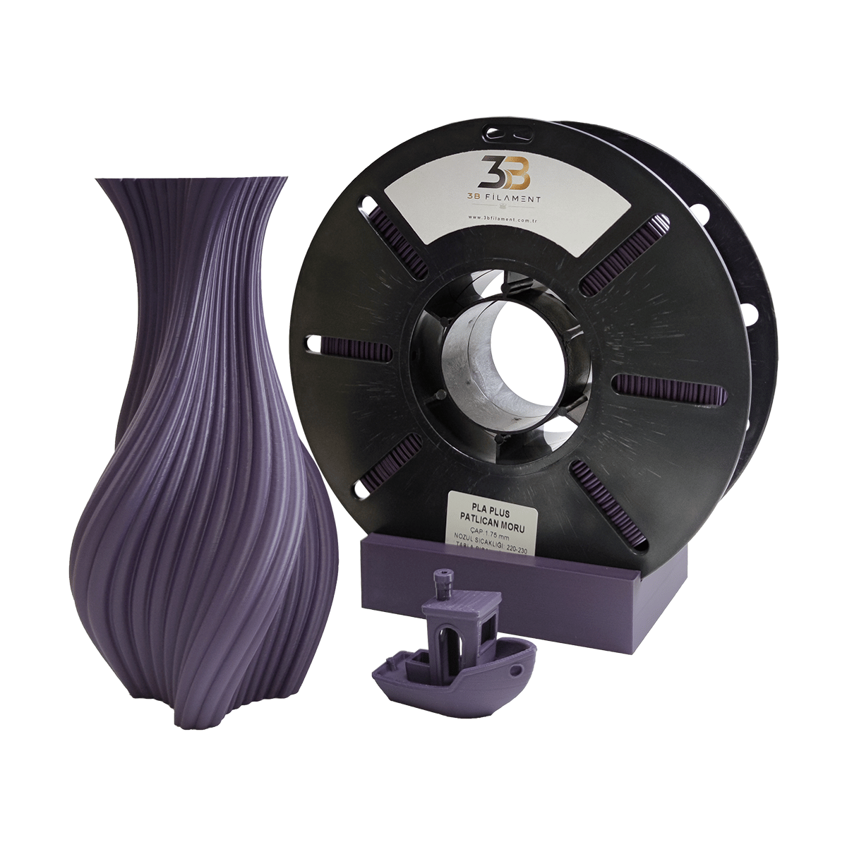 PLA+ PATLICAN MORU FİLAMENT 1.75 mm