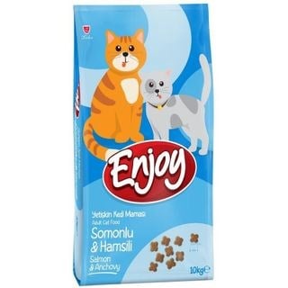 Enjoy 10 kg Somonlu ve Hamsili Yetişkin Kuru Kedi Maması