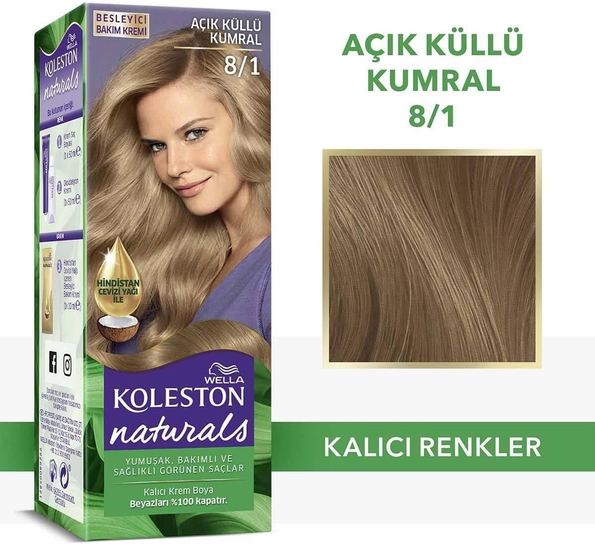 Koleston Naturals 8-1 Açık Küllü Kumral