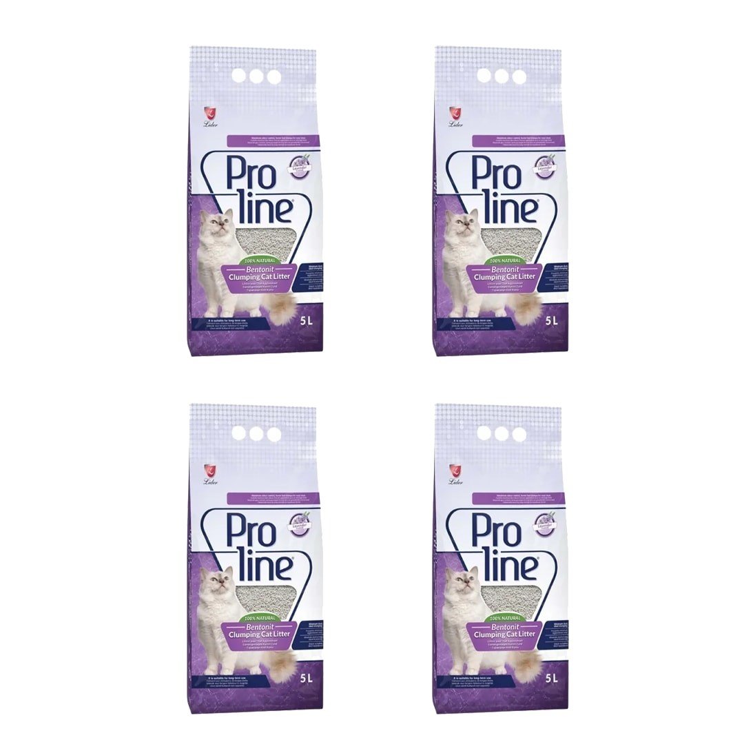 Proline 4x5 lt Bentonit Lavanta Kokulu Kedi Kumu