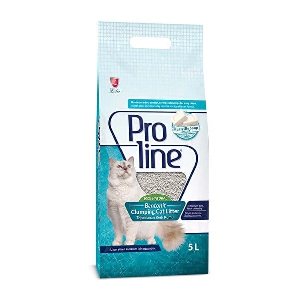 Proline Bentonit Kedi Kumu 5 lt Marsilya Sabunlu