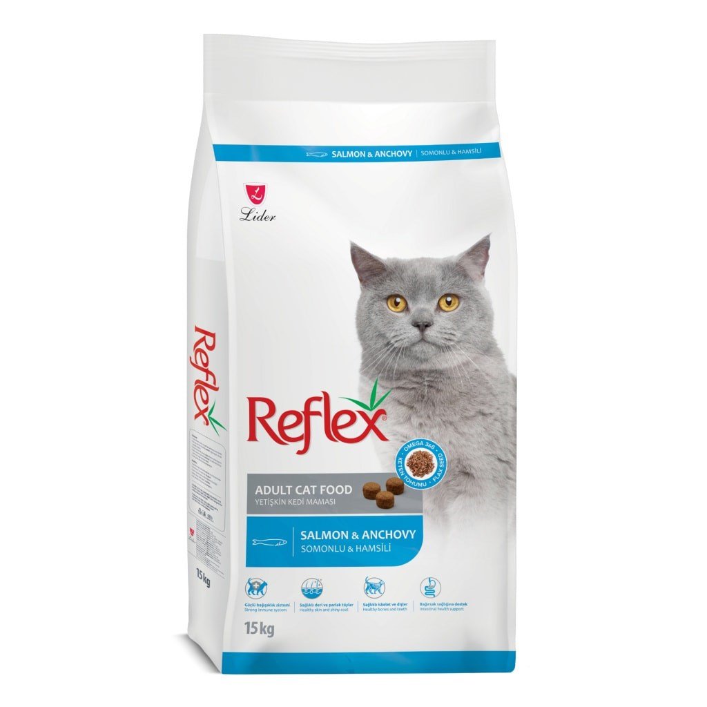 Reflex 15 kg Somonlu ve Hamsili Yetişkin Kuru Kedi Maması
