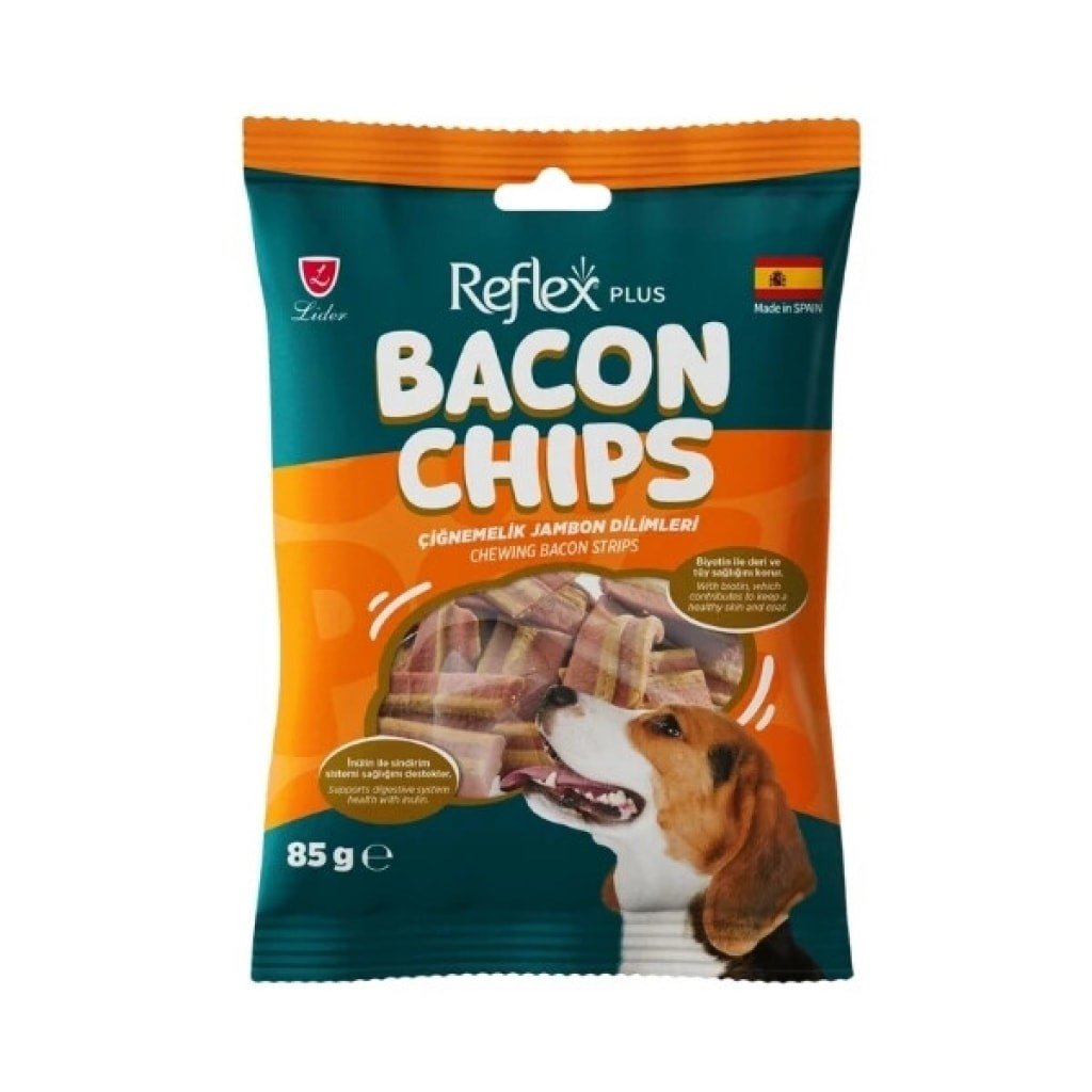 Reflex Plus Bacon Chips Jambonlu Dilim Köpek Ödül Maması 85 gr