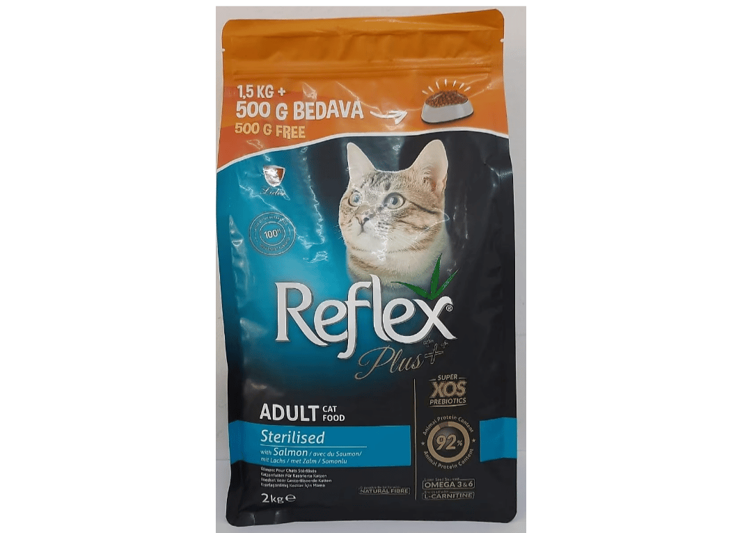 Reflex Plus Somonlu 2 kg Kısırlaştırılmış Yetişkin Kedi Maması
