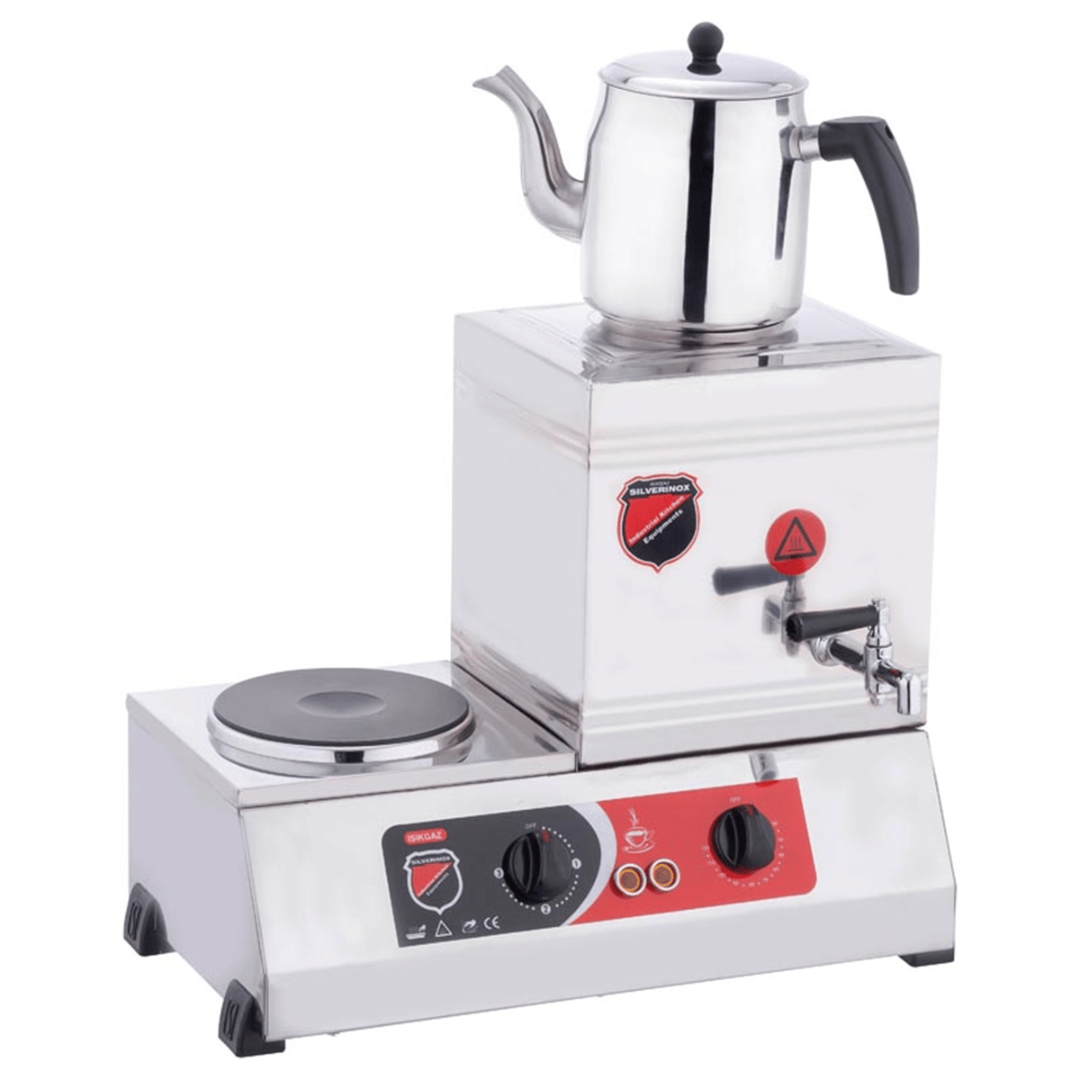Silverinox ELEKTRİKLİ ÇAY OCAĞI 15’lik - 1 Demlikli Kaynaklı