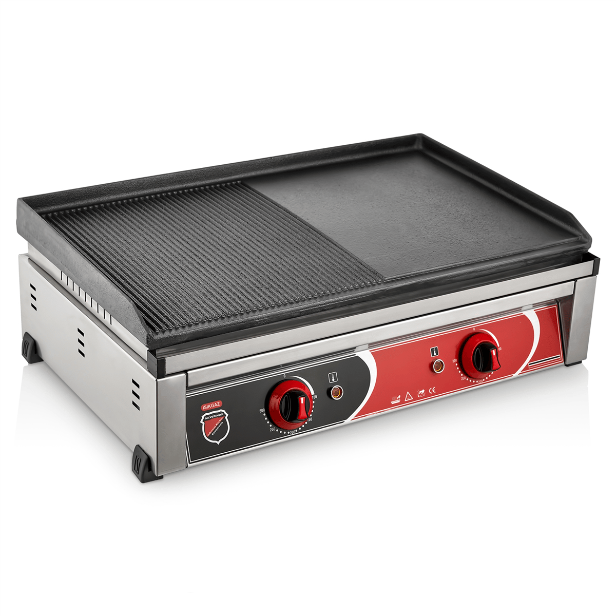 Silverinox ELEKTRİKLİ DÖKÜM IZGARA 70 cm Elektrikli Düz Döküm