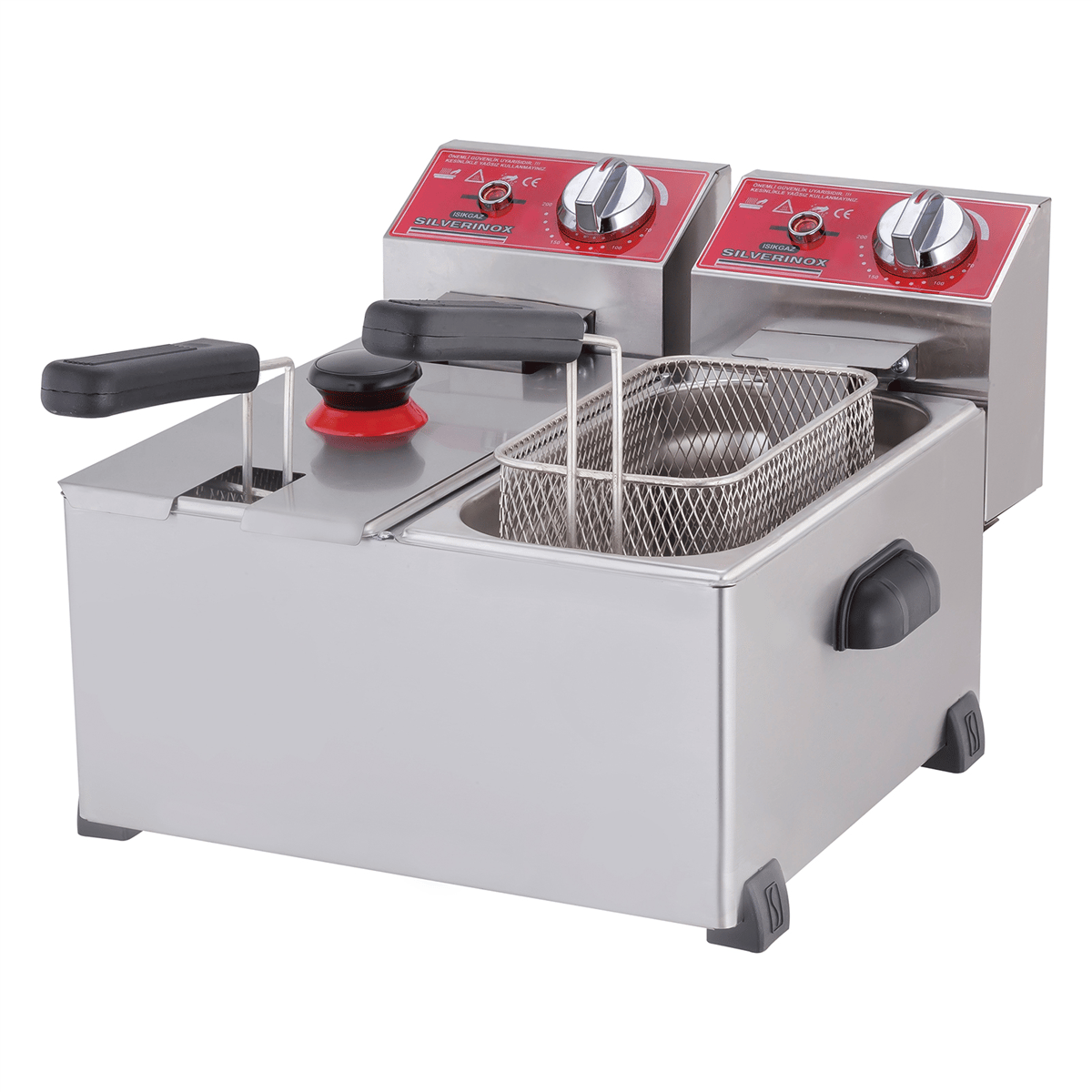 Silverinox ELEKTRİKLİ FRİTÖZ 3+3 lt.