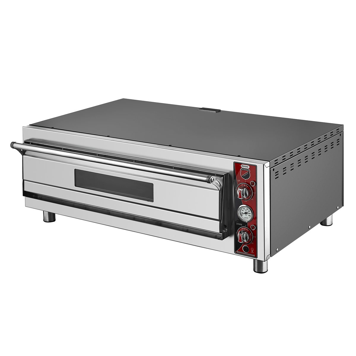 Silverinox ELEKTRİKLİ PİZZA FIRINI 62x62 Tek Katlı - 30 cm x4 ad