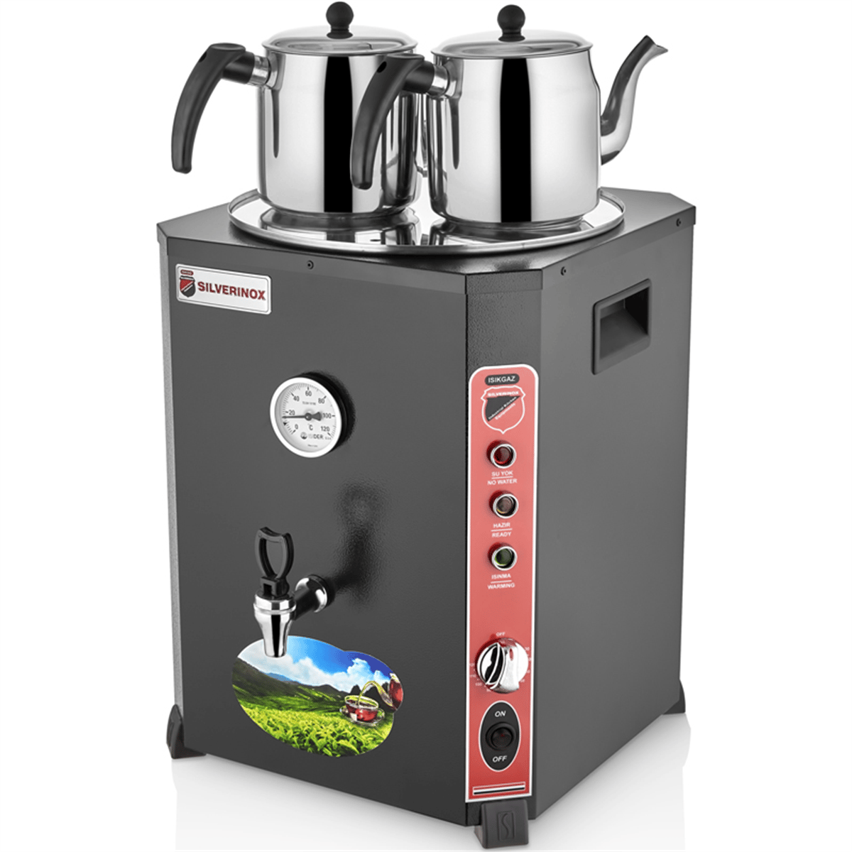 Silverinox JUMBO ÇAY MAKiNESİ SİYAH