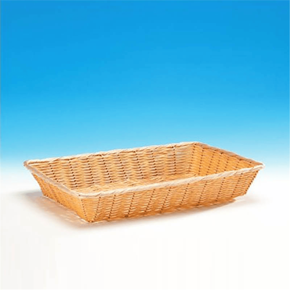 Zicco DİKDÖRTGEN KÜÇÜK PLASTİK EKMEK SEPETİ(açık-koyu)