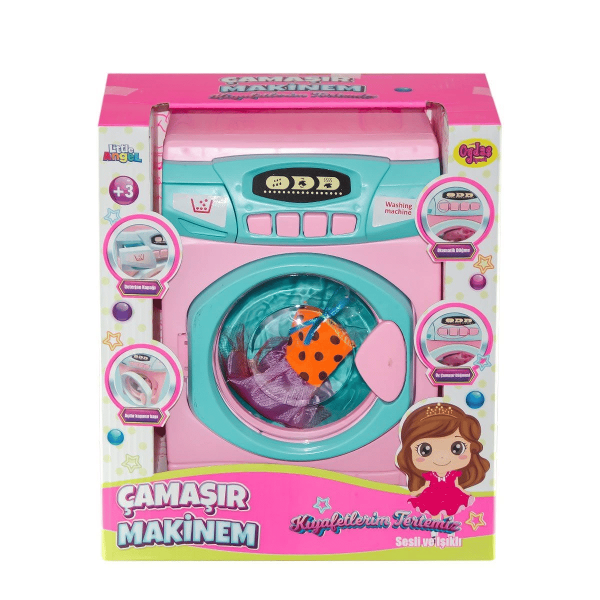 02608 Sesli ve Işıklı Çamaşır Makinesi -