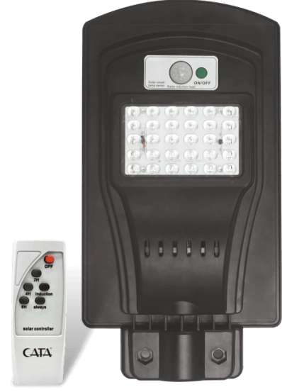 1 Adet CATA CT 4690 Solar Güneş Enerjili 60W Sensörlü Sokak Armatür 6400K Beyaz Işık