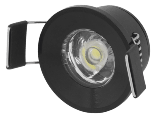 1 Adet CATA CT 5270 Yıldız 1.5W Sıva Altı Led Spot Siyah Kasa Beyaz Işık 6400K