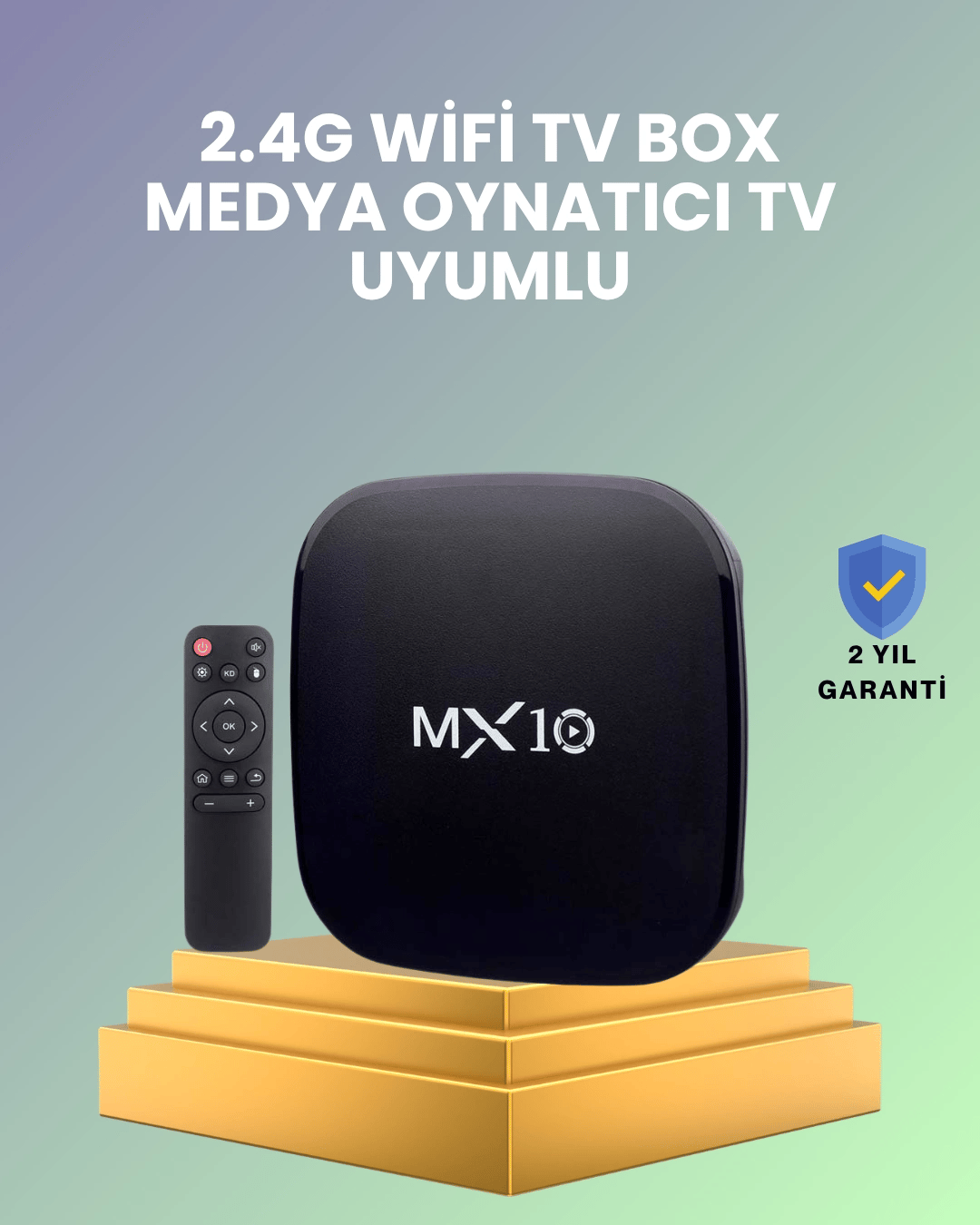 2 GB RAM 8 GB Hafıza 4K Video Destekli Android Medya Cihazı