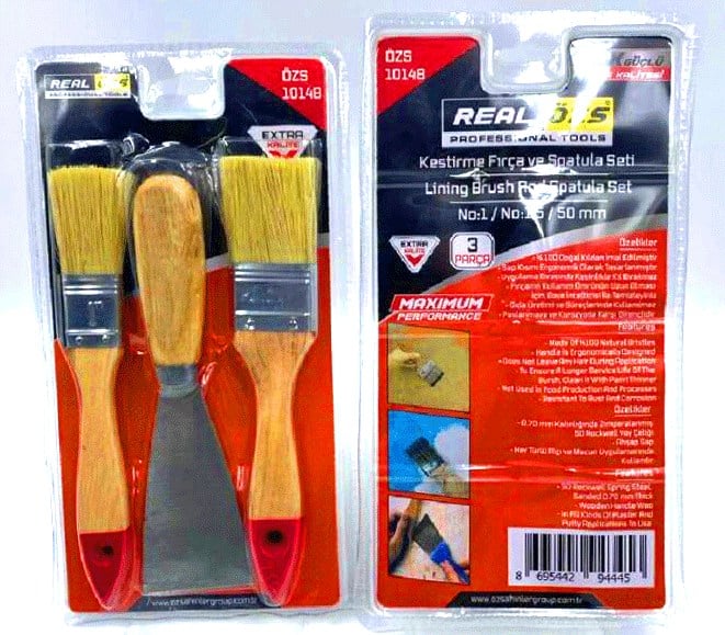 3 Parça  Spatula50mm- Kestirme Fırçano-1-1.5seti Bx40