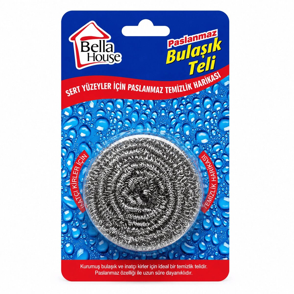 36 Adet Vakumlu Bulaşık Teli Tekli Paslanmaz 15gr Bx40