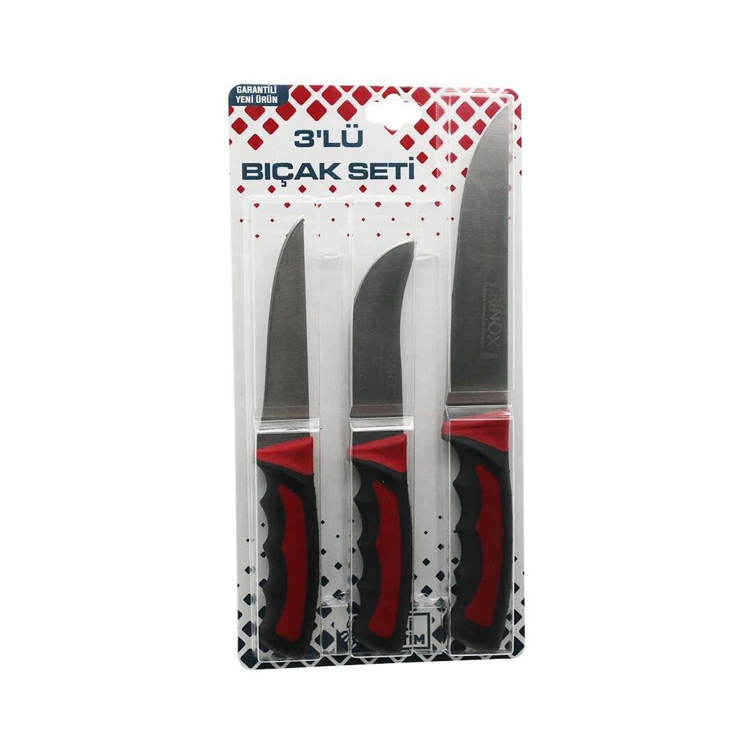3pcs Kurban Bıçak Seti R-032k--r-320y--r-0403 Kemik Sıyırma - Deri Soyma=yüzme - Kurban Bıçak Bx40