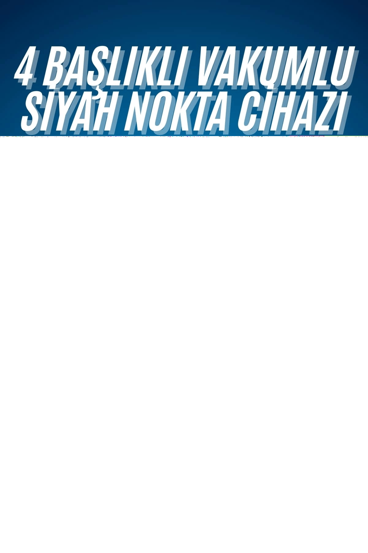 4 Başlıklı Vakumlu Siyah Nokta Ve Yüz Temizleme Cihazı