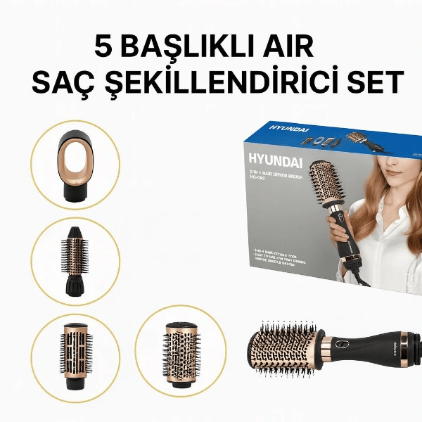 5 Başlıklı Air Saç Şekillendirici Set