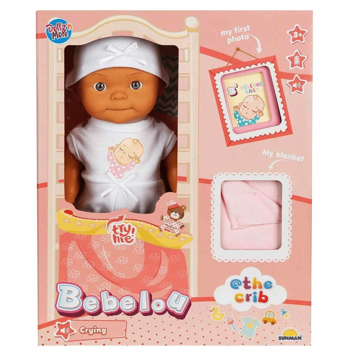 5683 Bebelou Sesli Hoş Geldin Bebeği 30 cm -