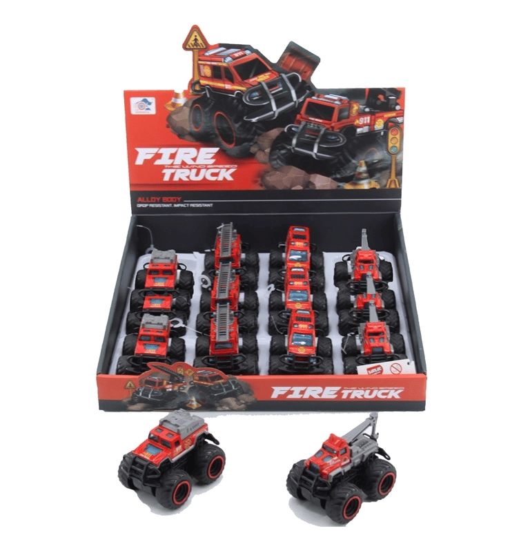 779-69A DUBLE SÜRTMELİ METAL DIECAST İTFAİYE