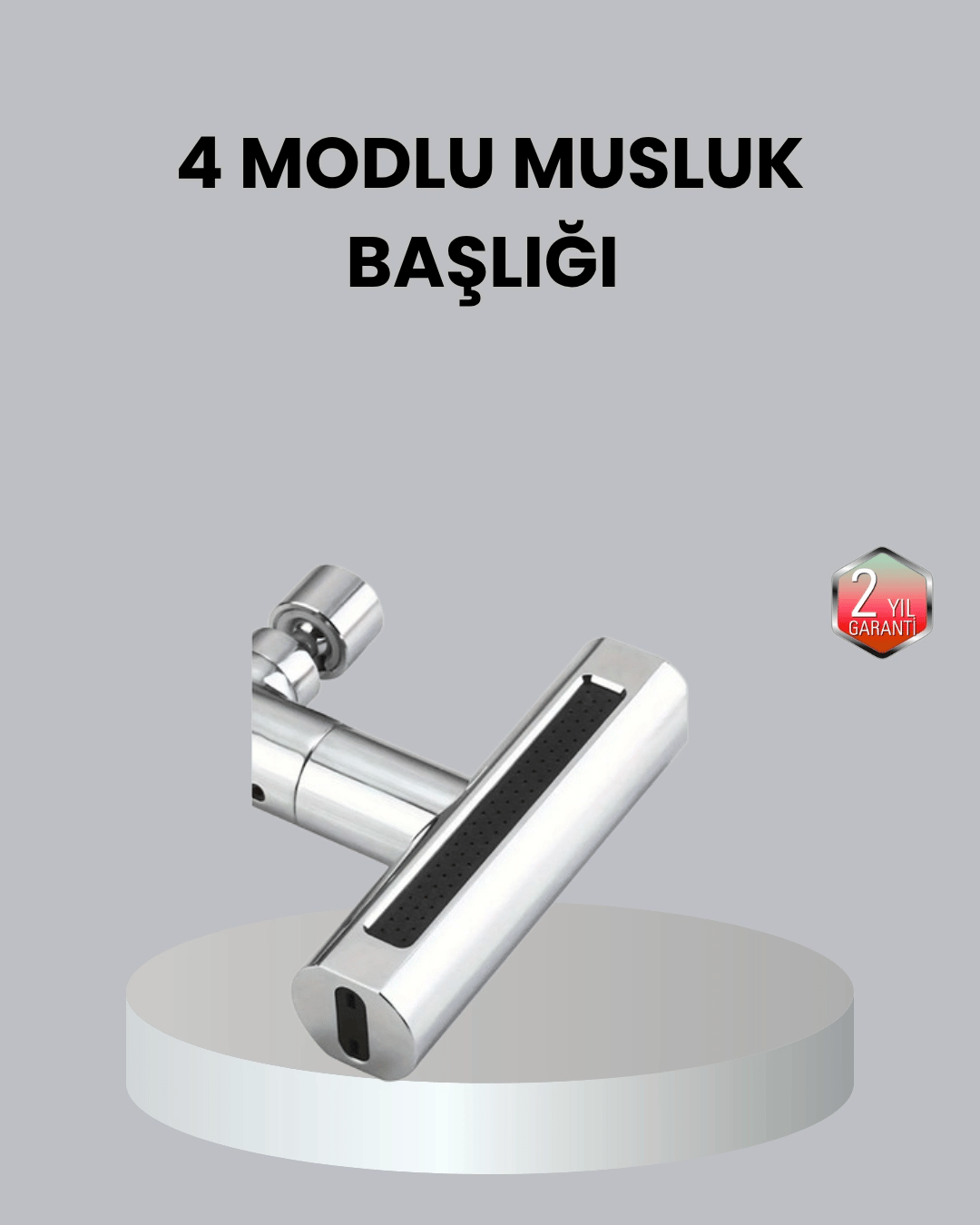 ABS Pirinç Alaşımlı Musluk Başlığı 4 Modlu 360° Dönebilen ve Ekonomik