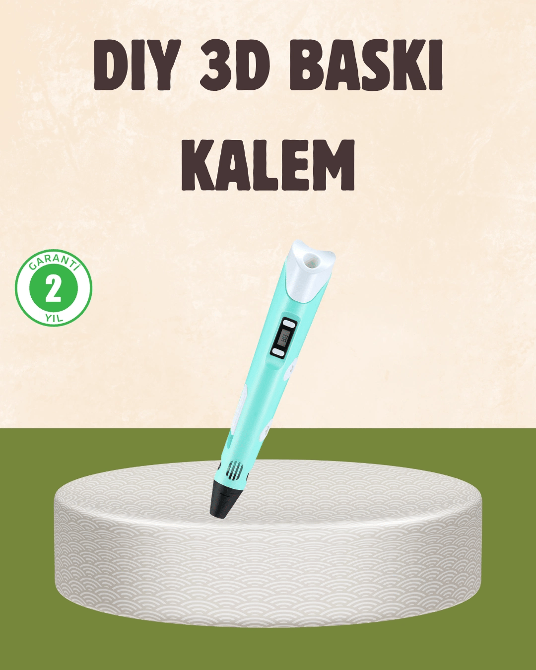 ABS ve PLA Filament Destekli 3D Yazıcı Kalem