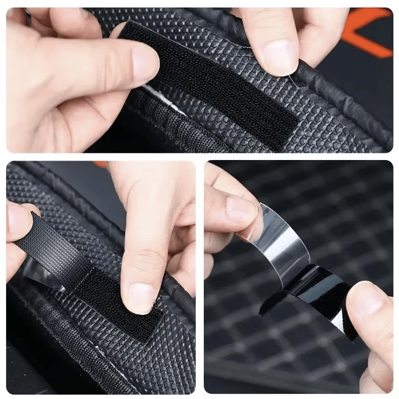 Araç Ev Ofis Çok Amaçlı Kaydırmaz Çift Taraflı Cırt Velcro Bant 16’lı Set 23x70mm Siyah