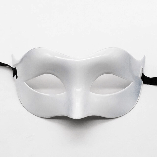 Beyaz Renk Masquerade Kostüm Partisi Venedik Balo Maskesi Bx40