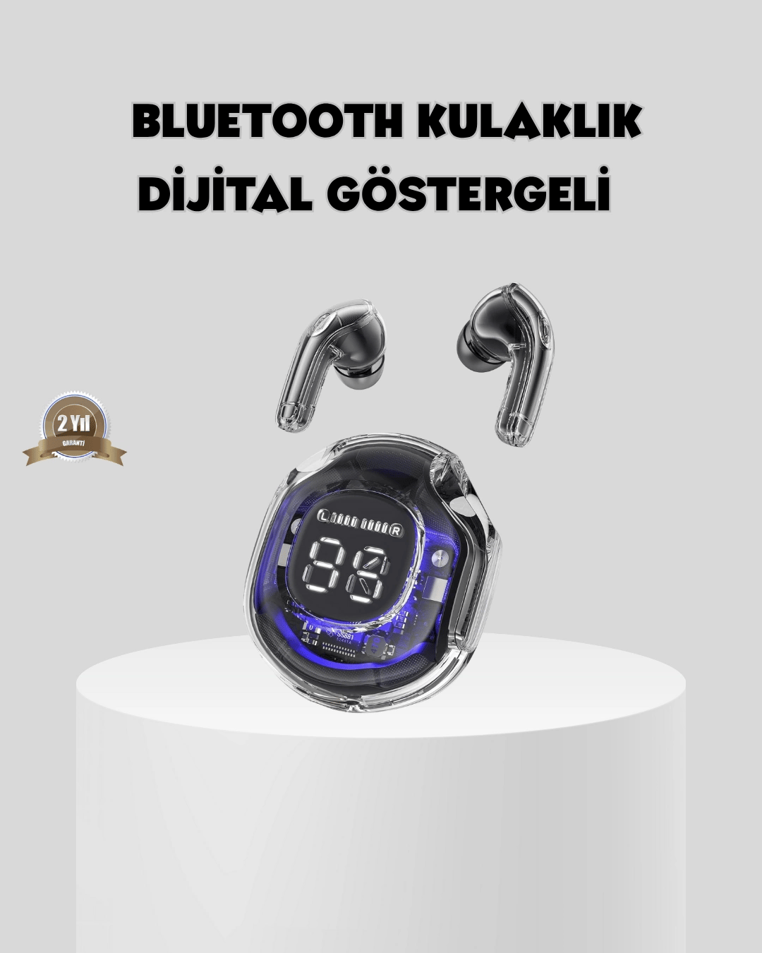 Bluetooth 5.3 TWS Kulaklık Gürültü Engelleyici Üçlü Mikrofonlu Ergonomik Tasarım