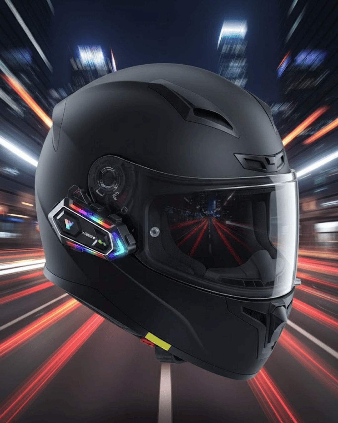 Çift Telefon Destekli Motosiklet Kask Bluetooth Kulaklık