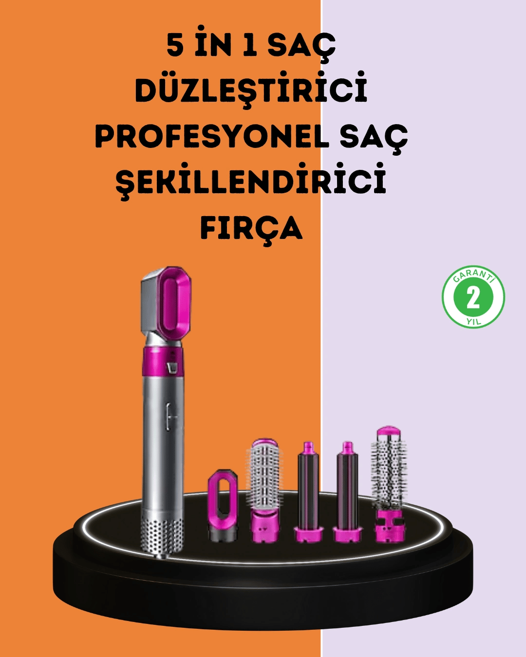 Çok Fonksiyonlu Saç Kurutma ve Şekillendirme Makinesi 5 Başlık