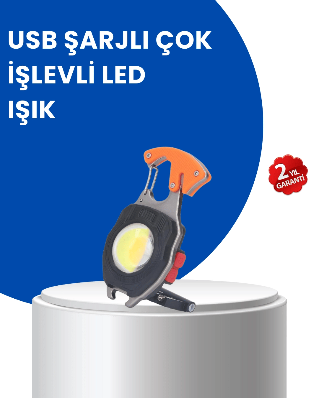 Çok Modlu LED Işıklı Pratik Anahtarlık