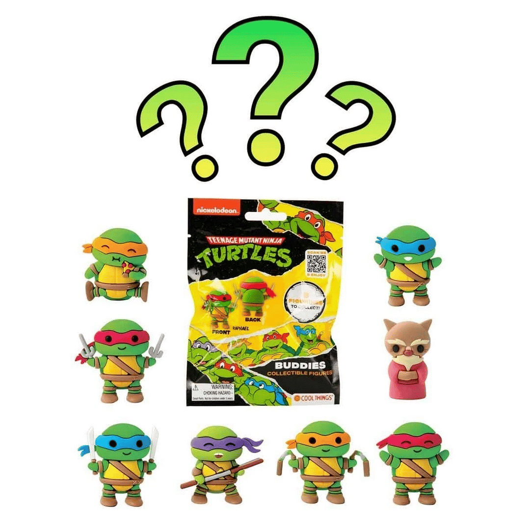 Cool Things Ninja Kaplumbağalar Buddies 3D Sürpriz Figür Paketi S01020345 - 1  Adet Fiyatıdır