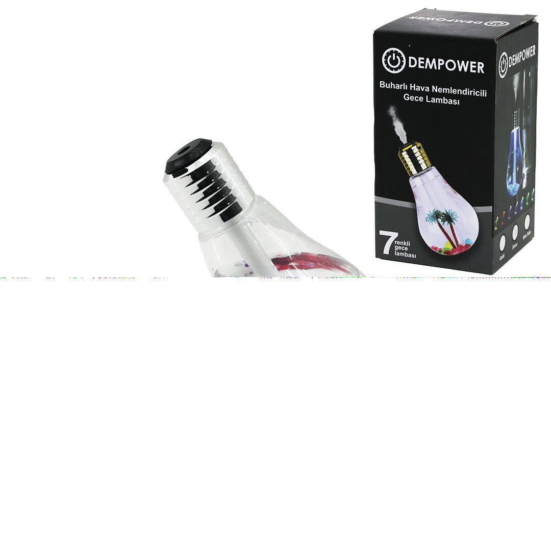 Dekoratif Nemlendiricili 7 Renk 2w Buharlı Gece Lambası Bx40