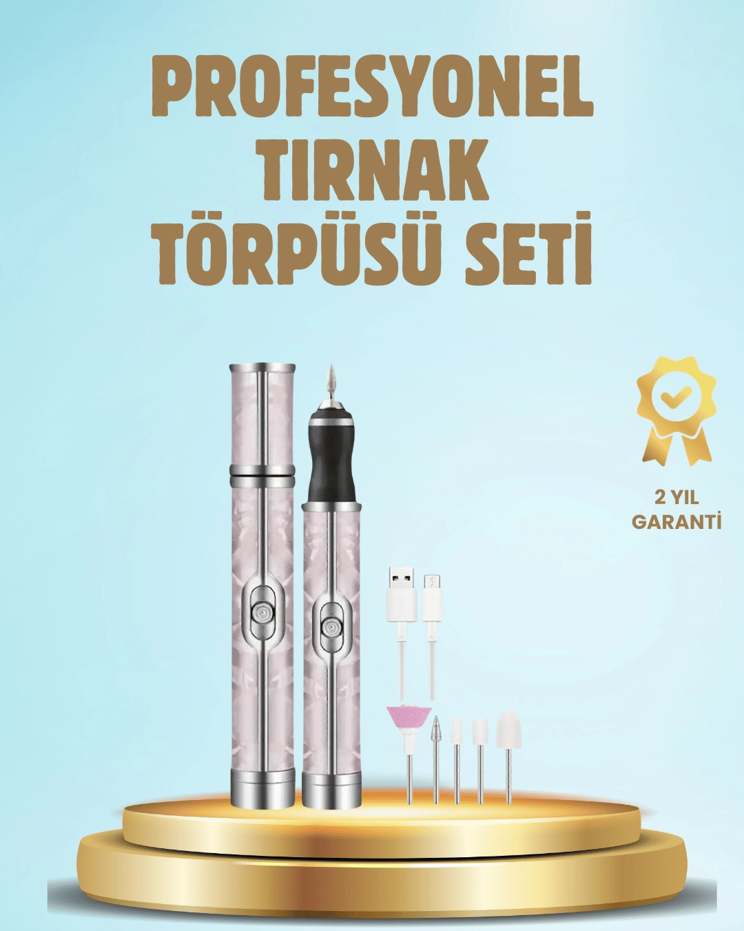 Elektrikli Tırnak Törpüsü Ayarlanabilir Hızlı Manikür Pedikür Cihazı