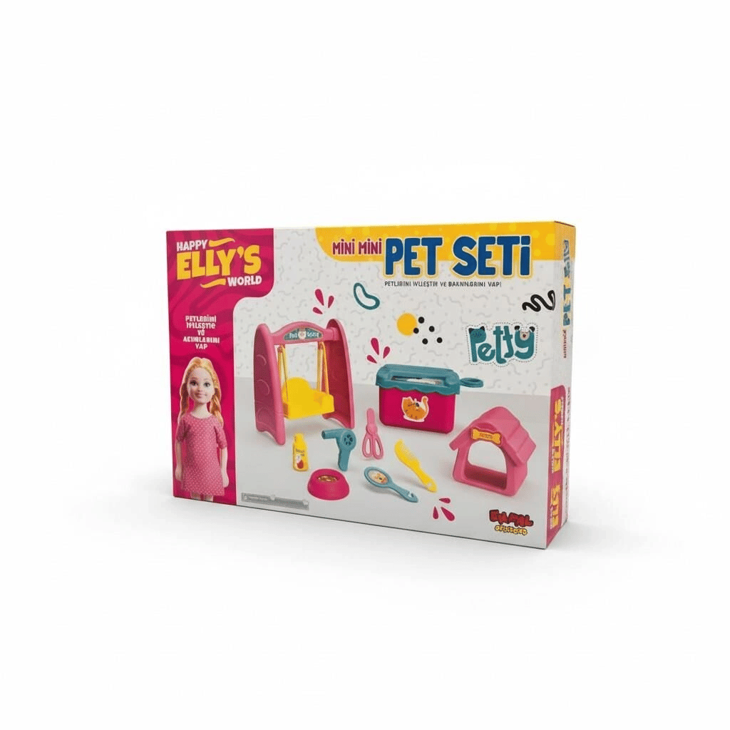 ENF-39188 ELLYS WORLD PET SET KAYDIRAK/SALINCAK OYUNCAK BEBEK