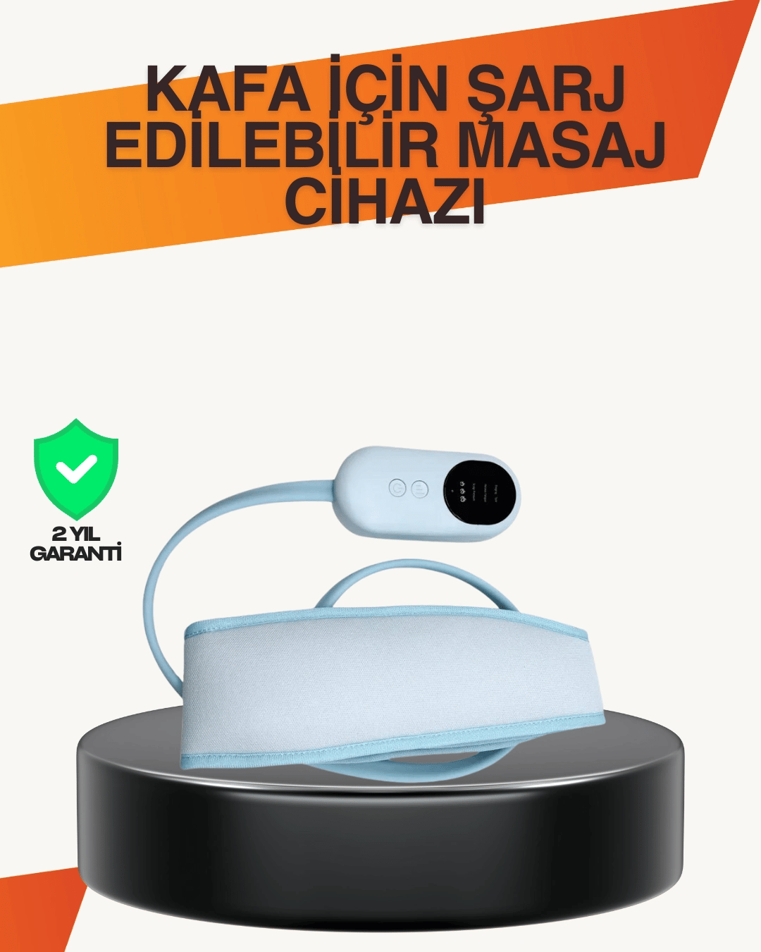 Evde Spa Etkisi Sunan Isıtmalı Baş Masaj Cihazı