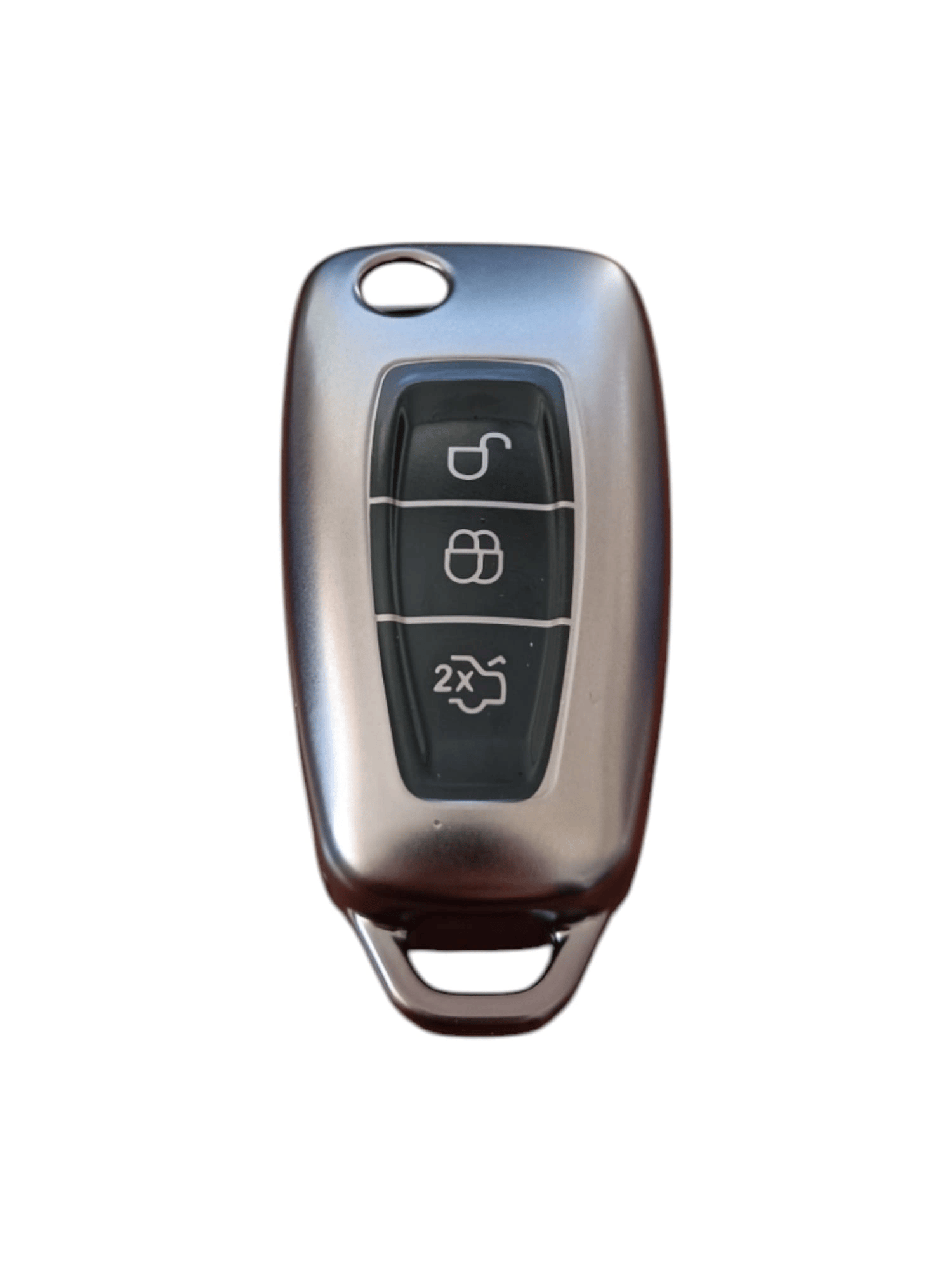 Ford Focus/Cmax/Fiesta/Mondeo/Transit Anahtar Uyumlu Silikon Oto Anahtar Kumanda Kabı Kılıf Füme