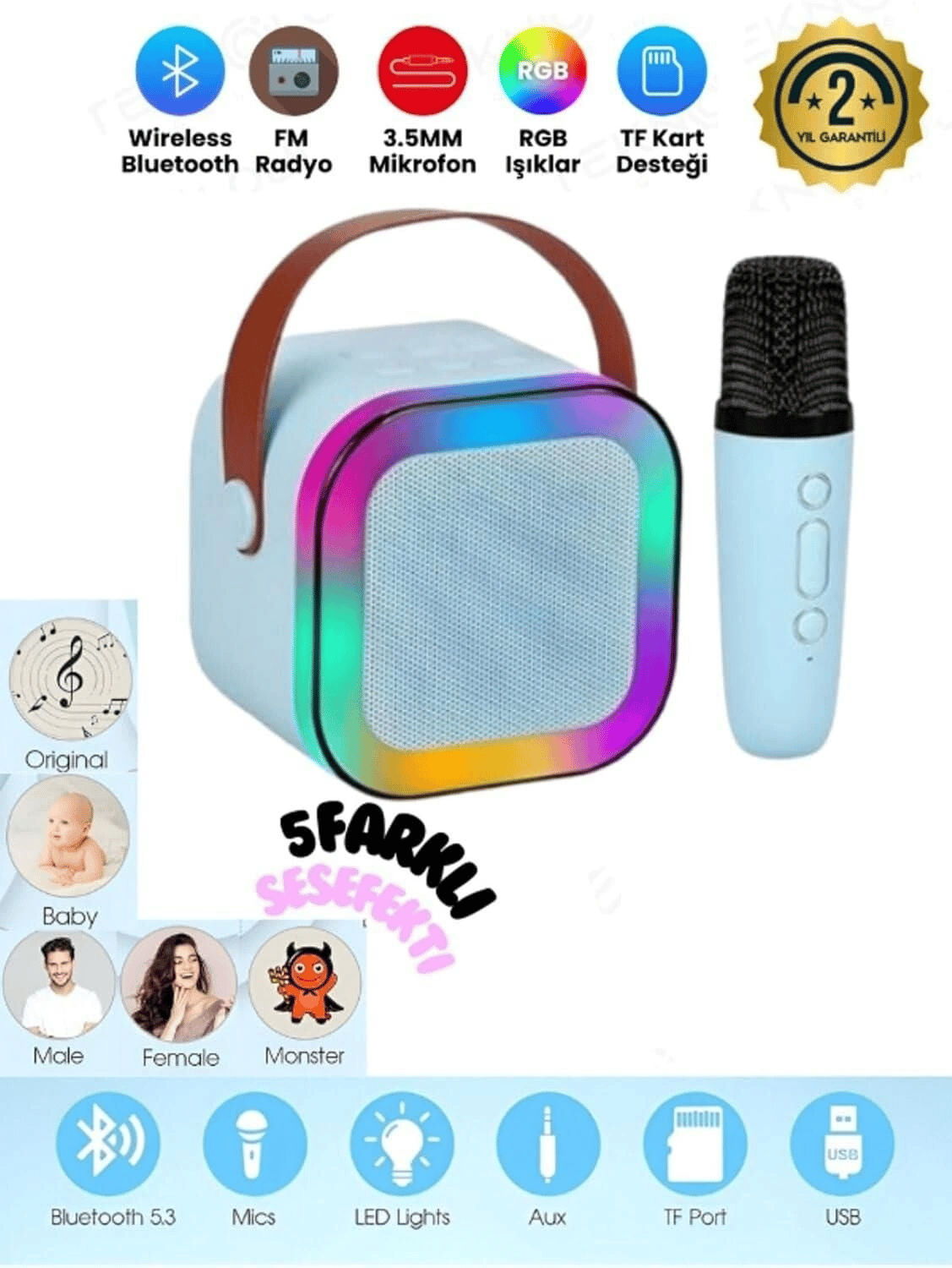 FP-K12 KARAOKE WİRELESS SPEAKER