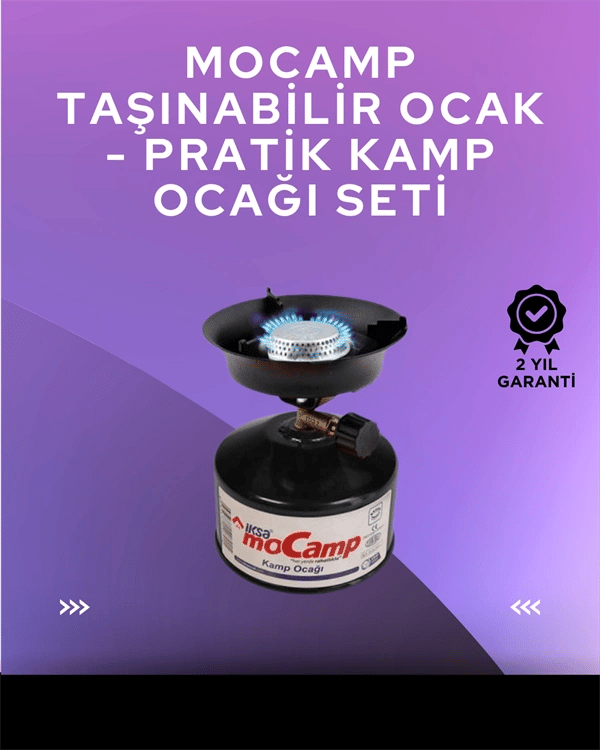 Hafif ve Kompakt Tasarımlı Taşınabilir Kamp Ocağı – Ergonomik Kullanım