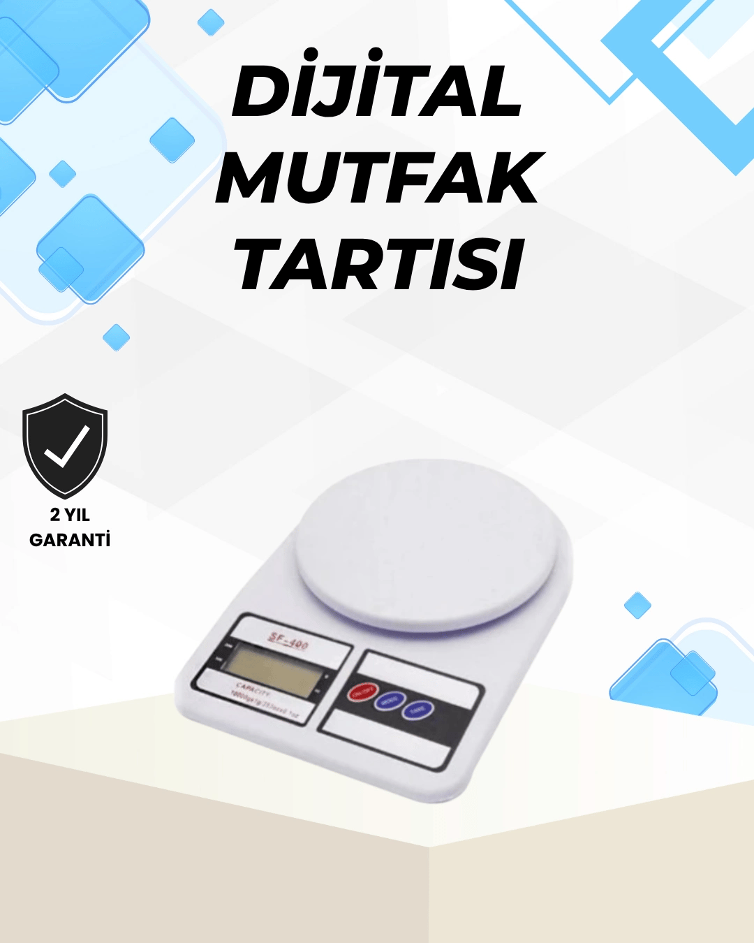 Hassas Tartım İçin Dijital Mutfak Terazisi – 10kg / 1g