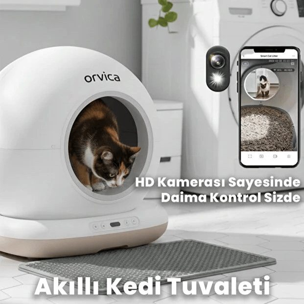 HD Kameralı Akıllı Kedi Tuvaleti
