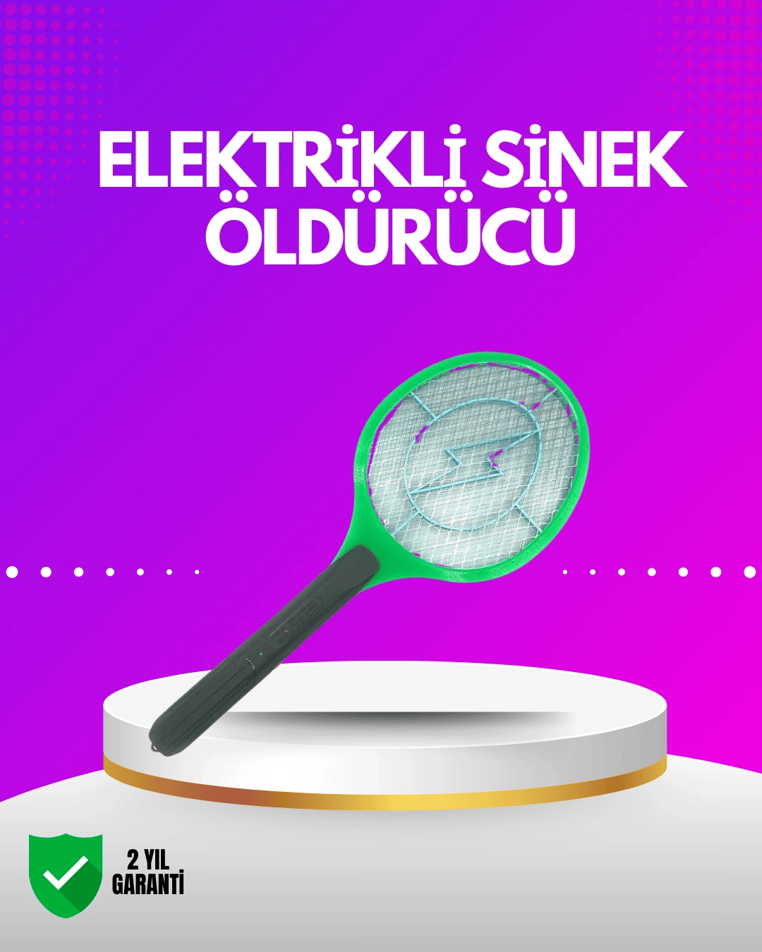 İç ve Dış Mekan Elektrikli Sinek Öldürücü | Hafif ve Ergonomik Tasarım