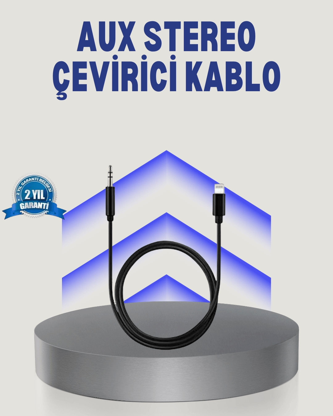iPhone Lightning 3.5mm Aux Çevirici Kablo JH-023 Stereo Ses Aktarıcı