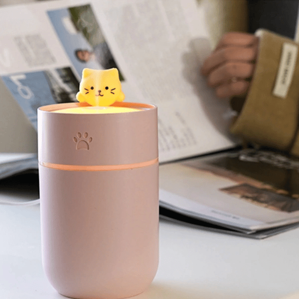 Isınan Kedi Mini USB Sessiz Hava Nemlendiricisi